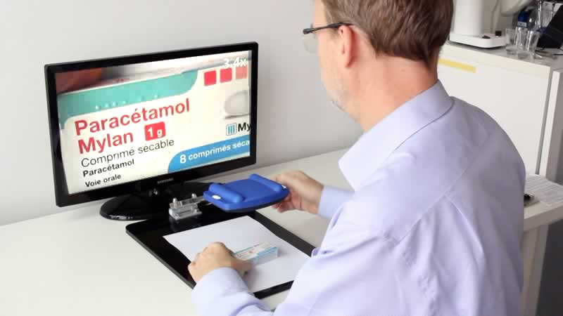 Froggyloupe zum Lesen von Indikationen für Arzneimittelpakete